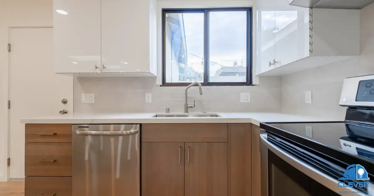 Full-slab quartz countertop and undermount sink
