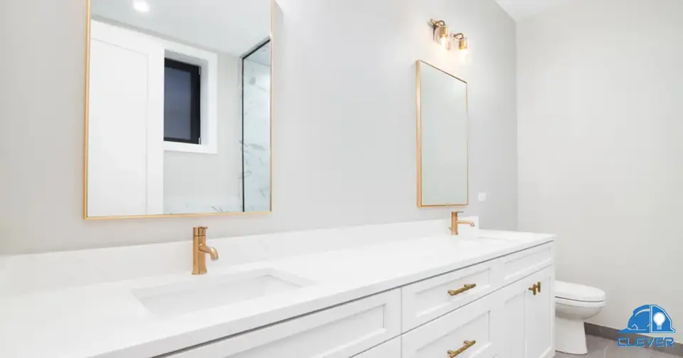 Mid-range bathroom remodel with new fixtures in San Jose