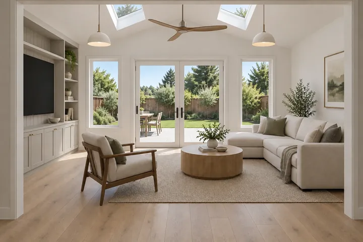 3D concept of a home addition at the Signature finish level